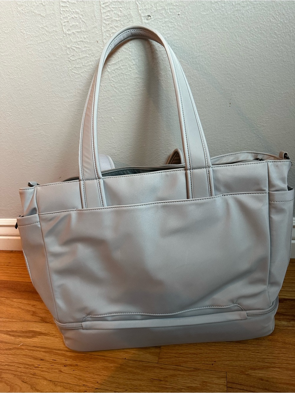 Away Baby Everywhere Travel Tote Gray Weekender Carry On Bag - Picture 6 of 8